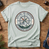 Explore the Unknown Wilderness Tee – explore the unknown wilderness graphic on garment-dyed Comfort Colors t-shirt, front view