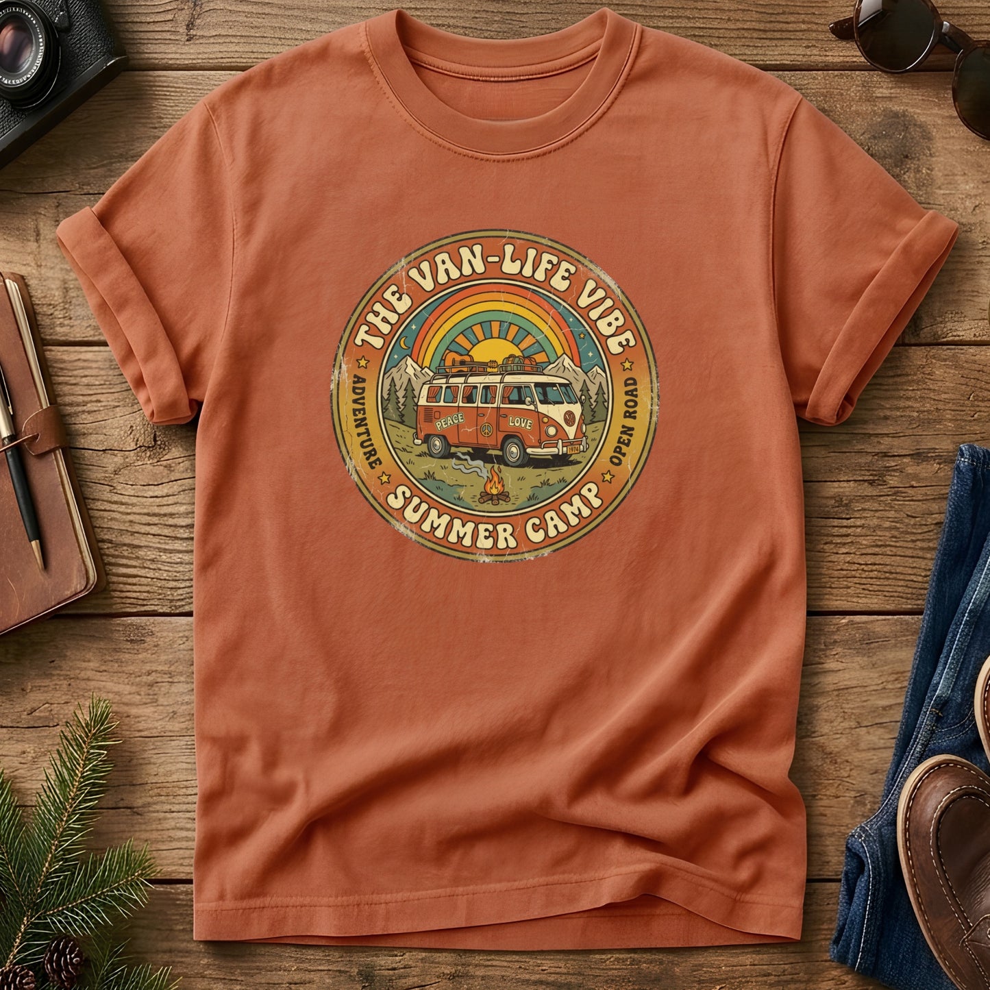 Family Van Life Summer Camp Tee