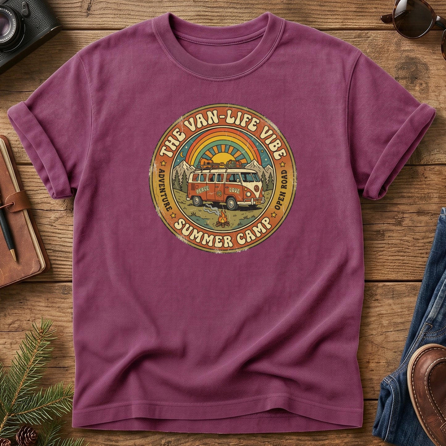 Family Van Life Summer Camp Tee