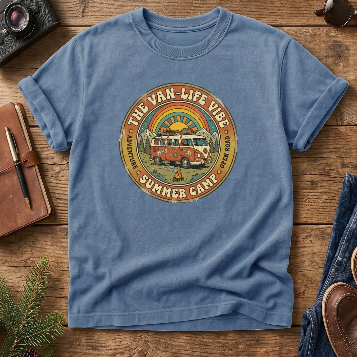 Family Van Life Summer Camp Tee