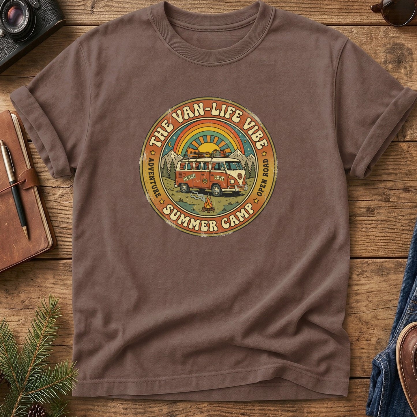Family Van Life Summer Camp Tee