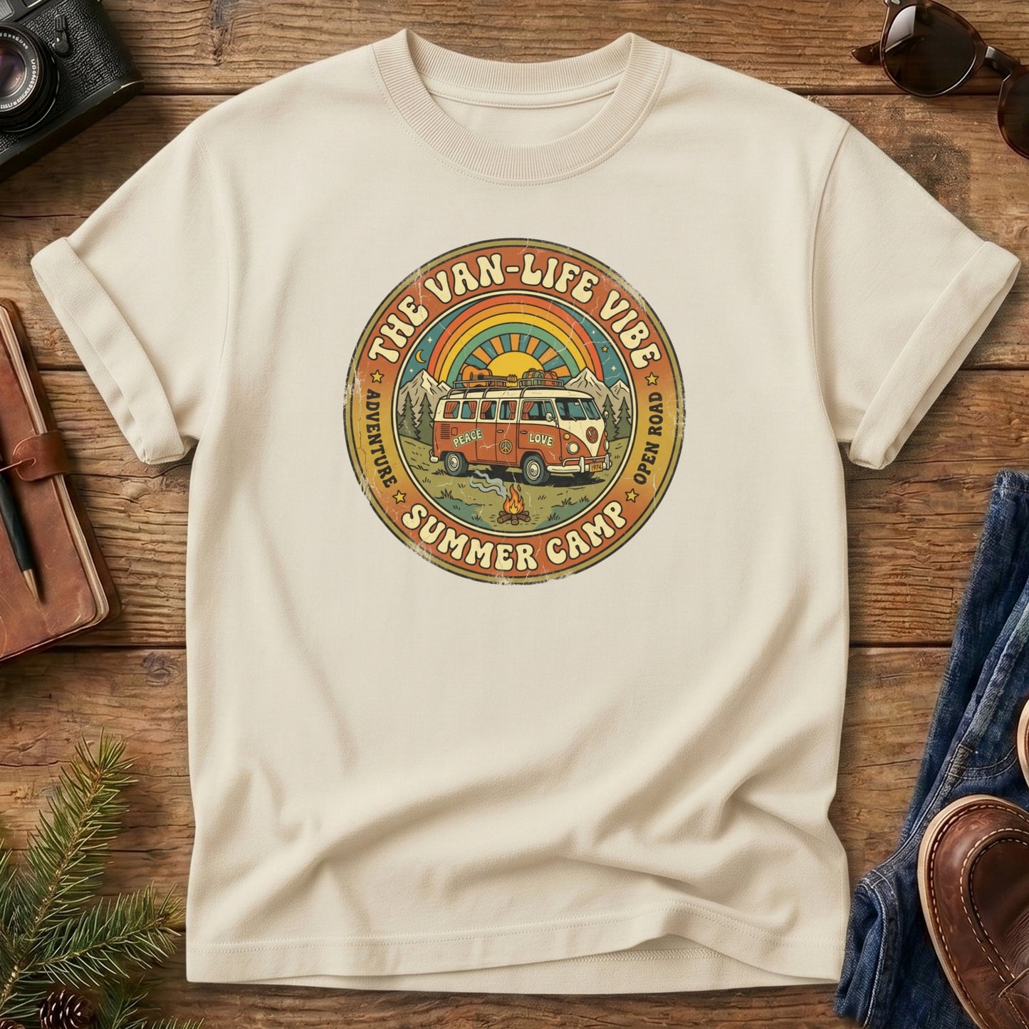Family Van Life Summer Camp Tee