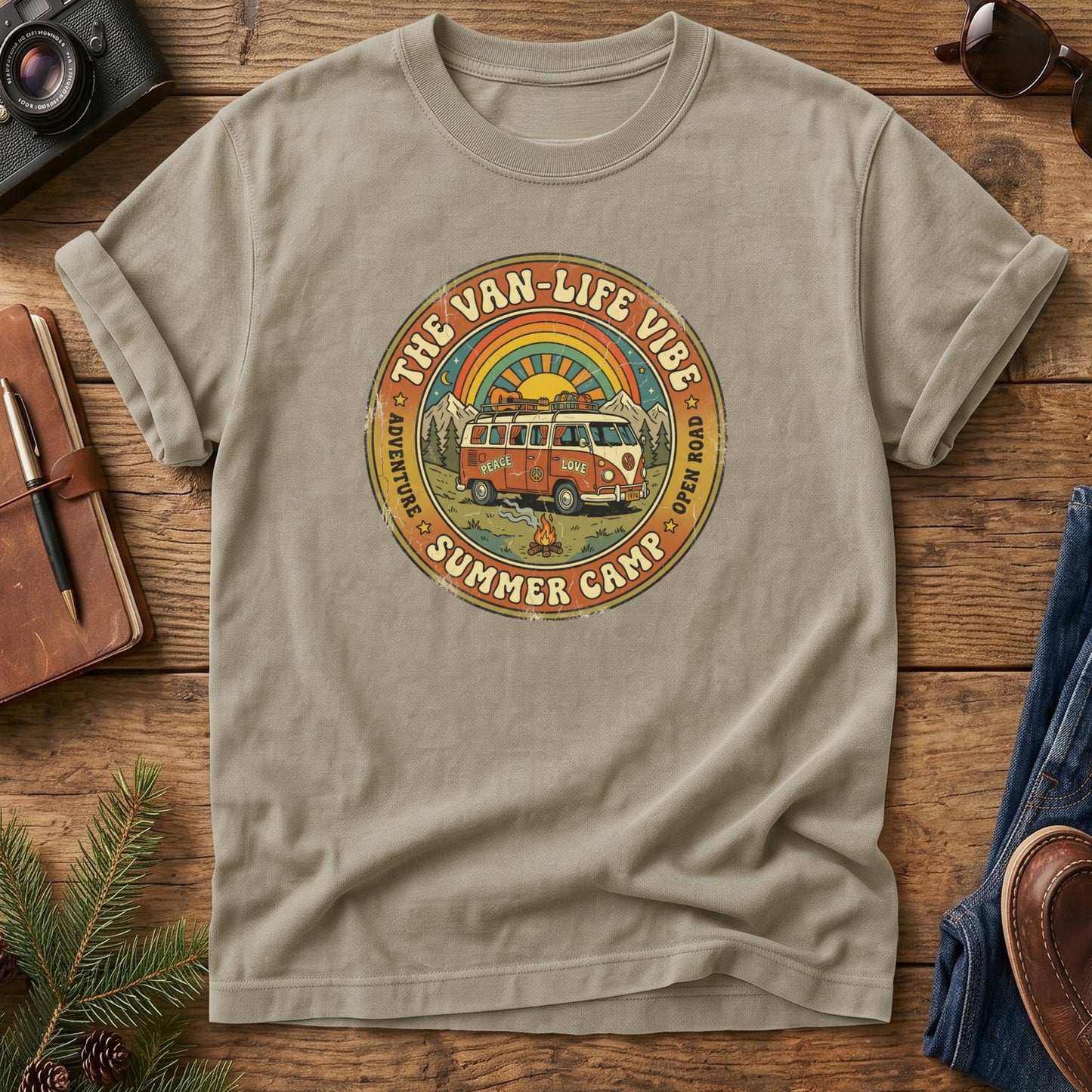 Family Van Life Summer Camp Tee