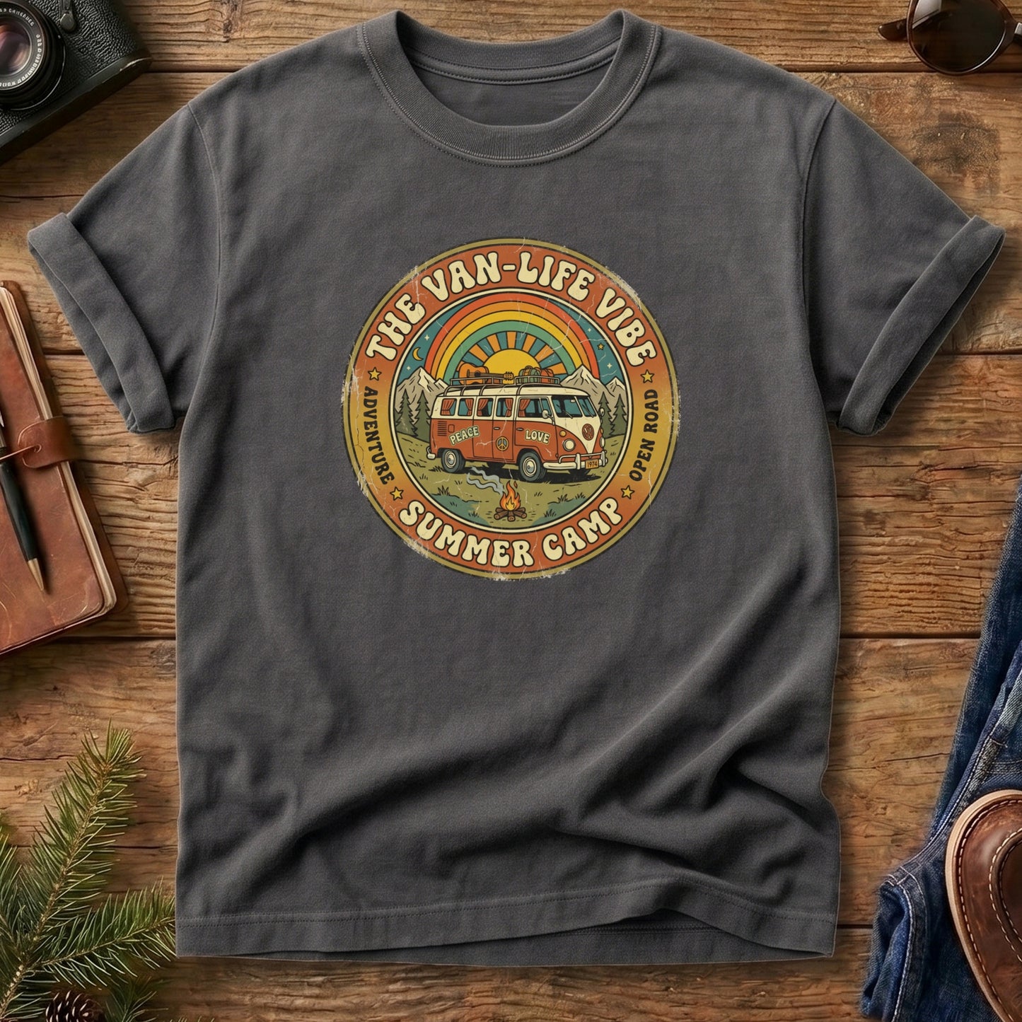 Family Van Life Summer Camp Tee