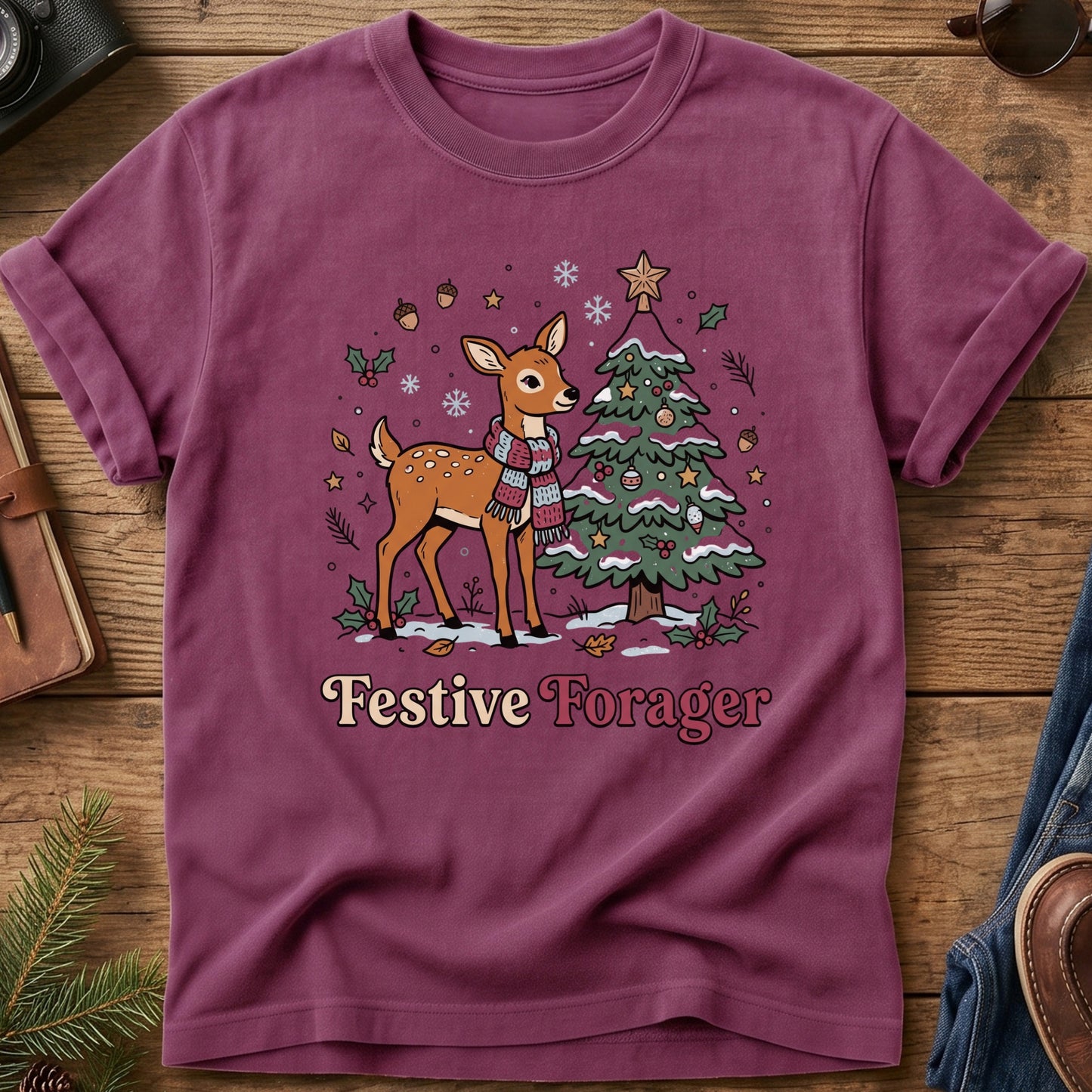 Festive Forager Tee – graphic tee, view 3