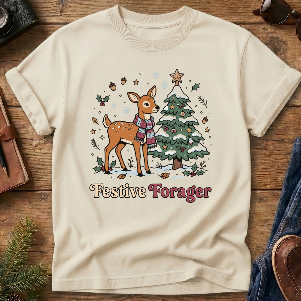 Festive Forager Tee – graphic tee, view 5
