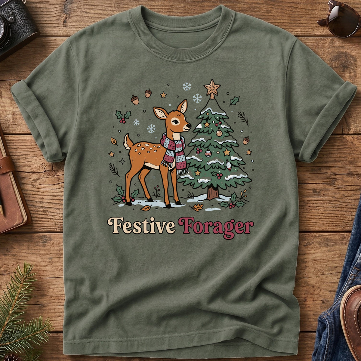 Festive Forager Tee – graphic tee, view 7