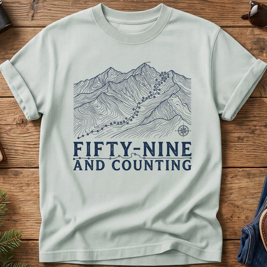 Fifty-Nine and Counting Tee – graphic tee