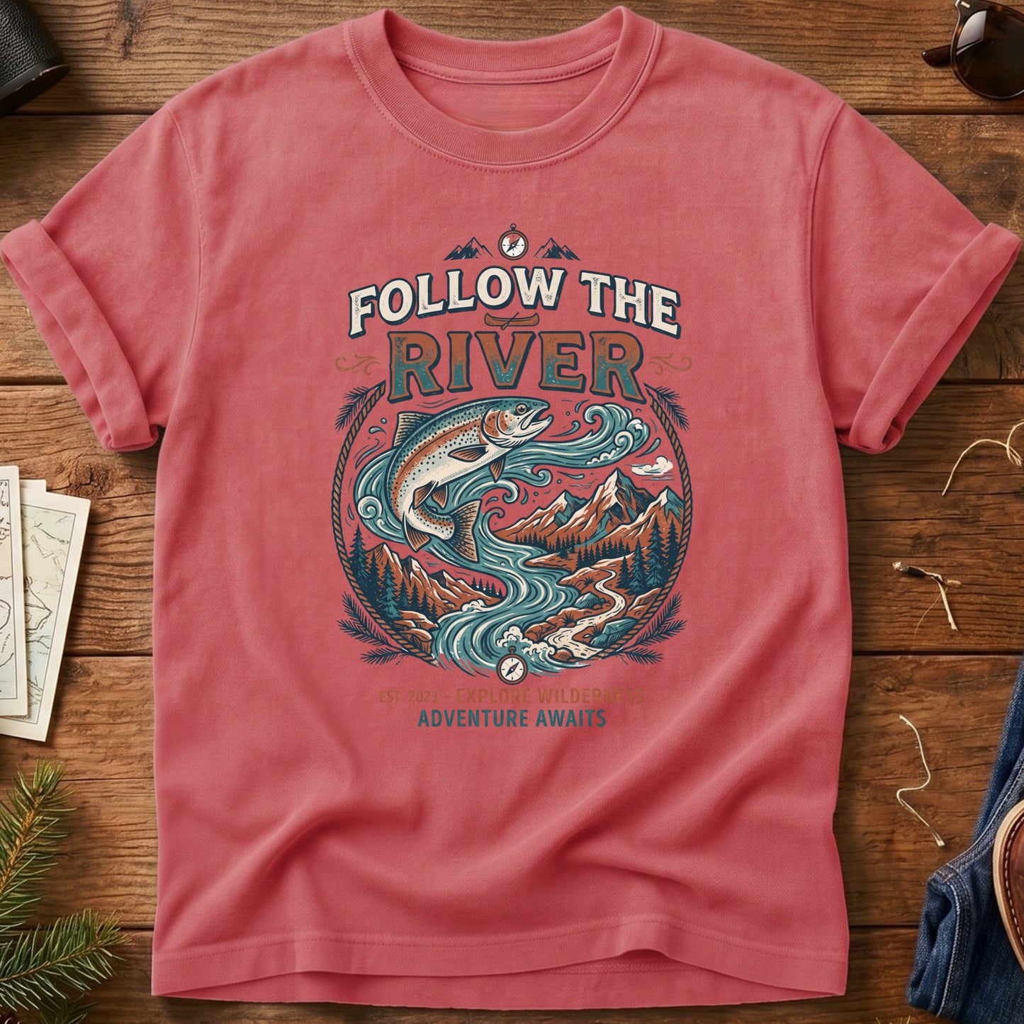 Follow The River Tee