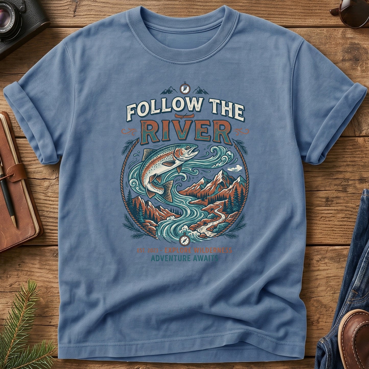 Follow The River Tee