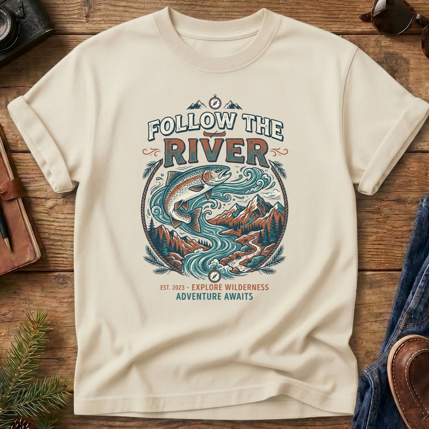 Follow The River Tee