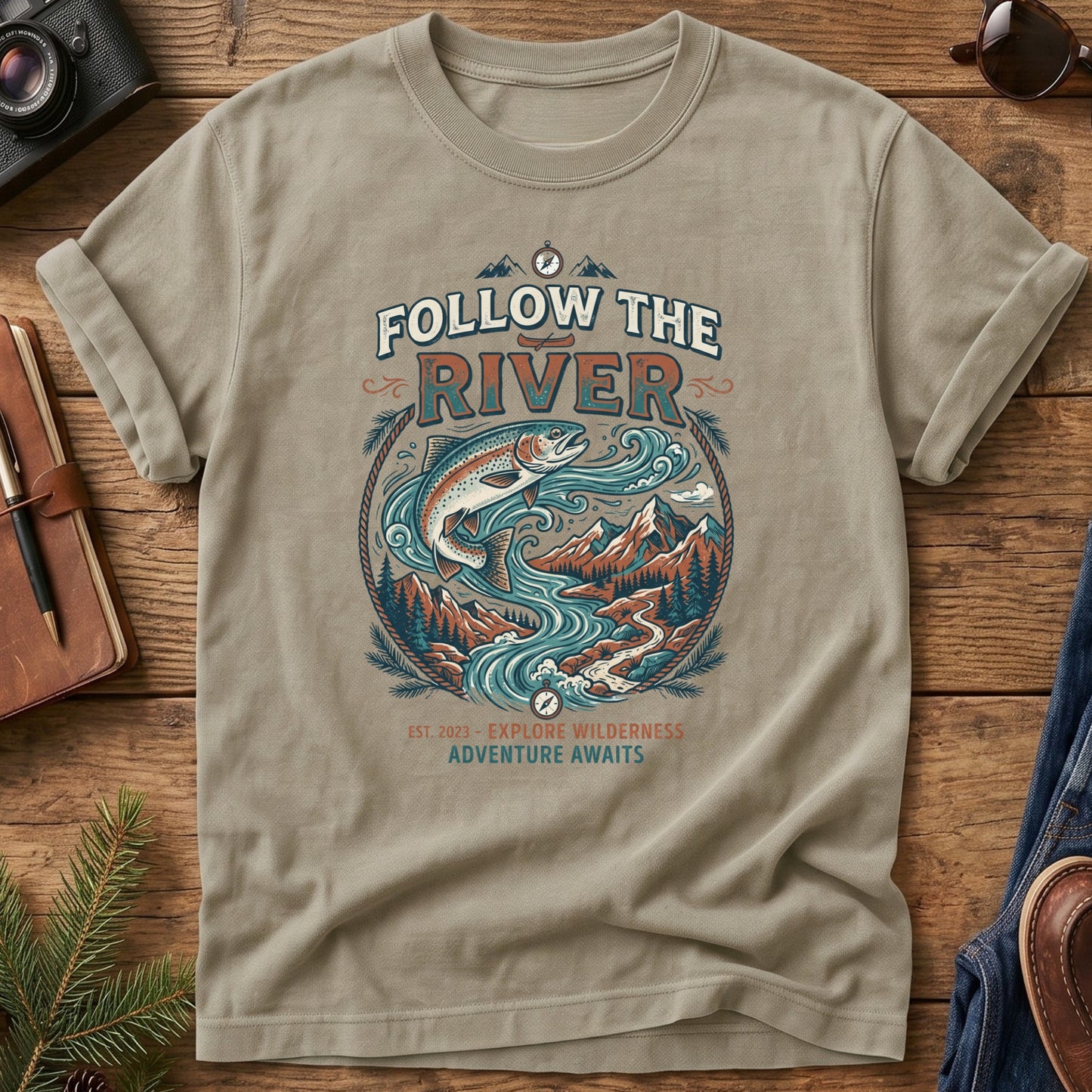 Follow The River Tee