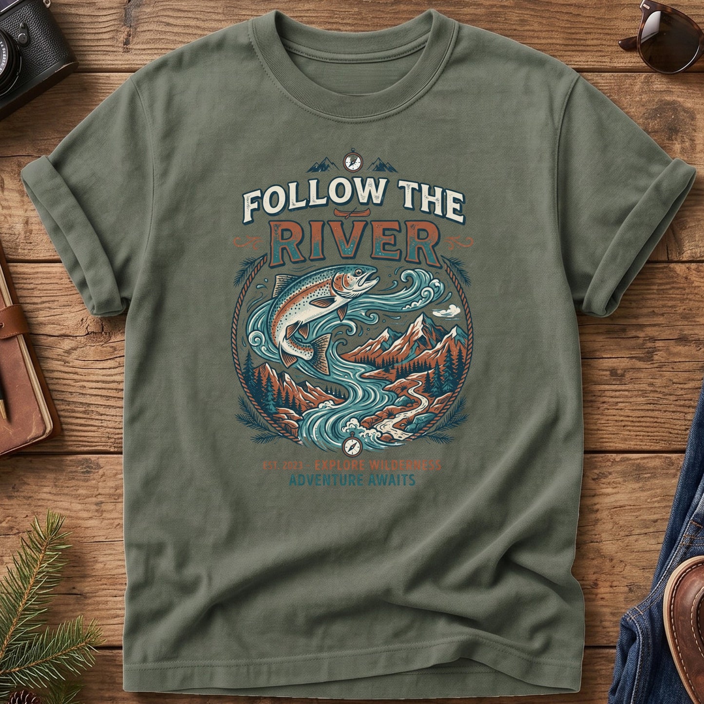 Follow The River Tee