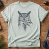 Forest Owl Wildlife Tee – forest owl graphic on Bay Comfort Colors t-shirt