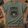 Forest Supply Co. Outdoor Tee – additional angle showing vintage badge print