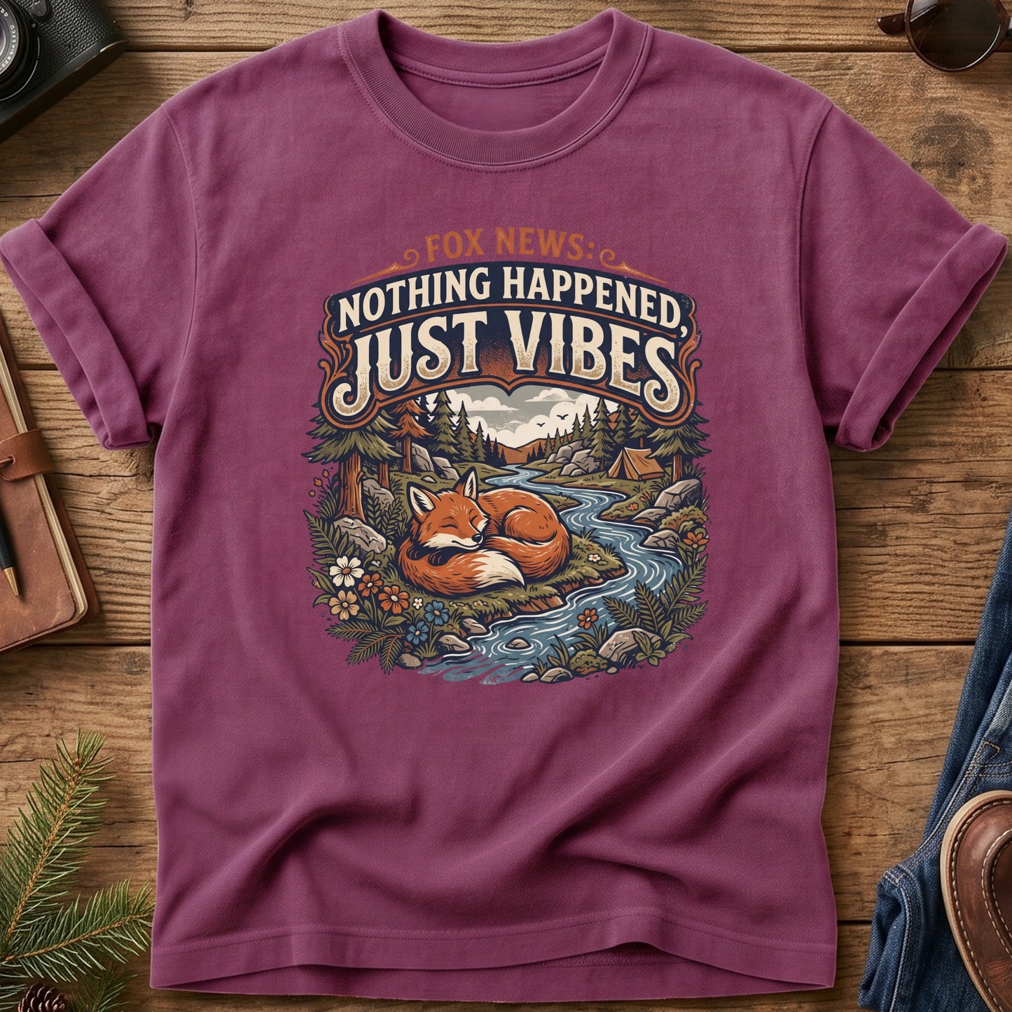 Fox News: Nothing Happened, Just Vibes Tee