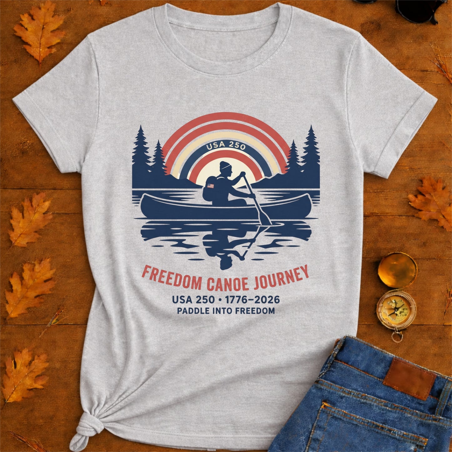 USA 250 Canoe Explorer T-Shirt