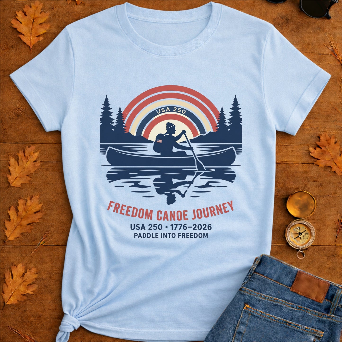 USA 250 Canoe Explorer T-Shirt