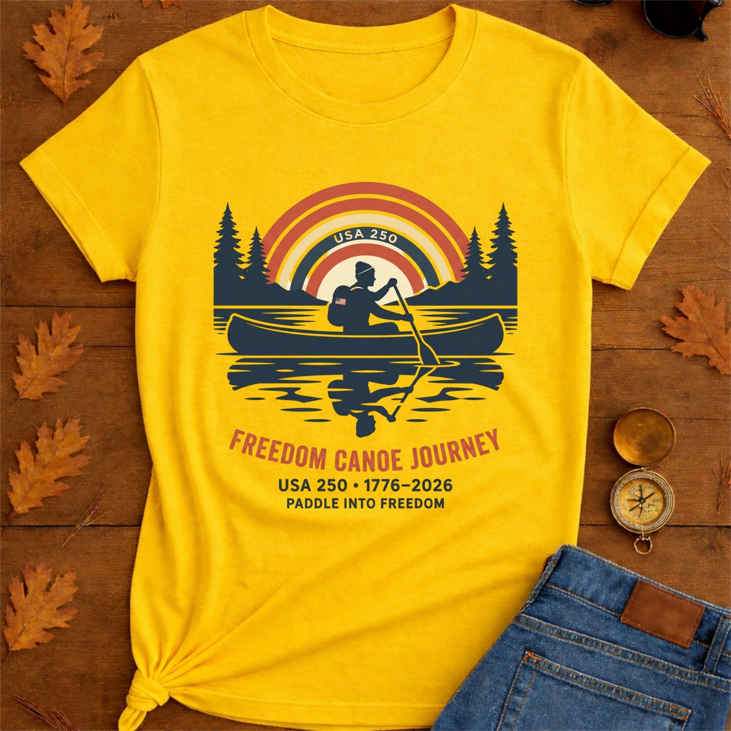 USA 250 Canoe Explorer T-Shirt