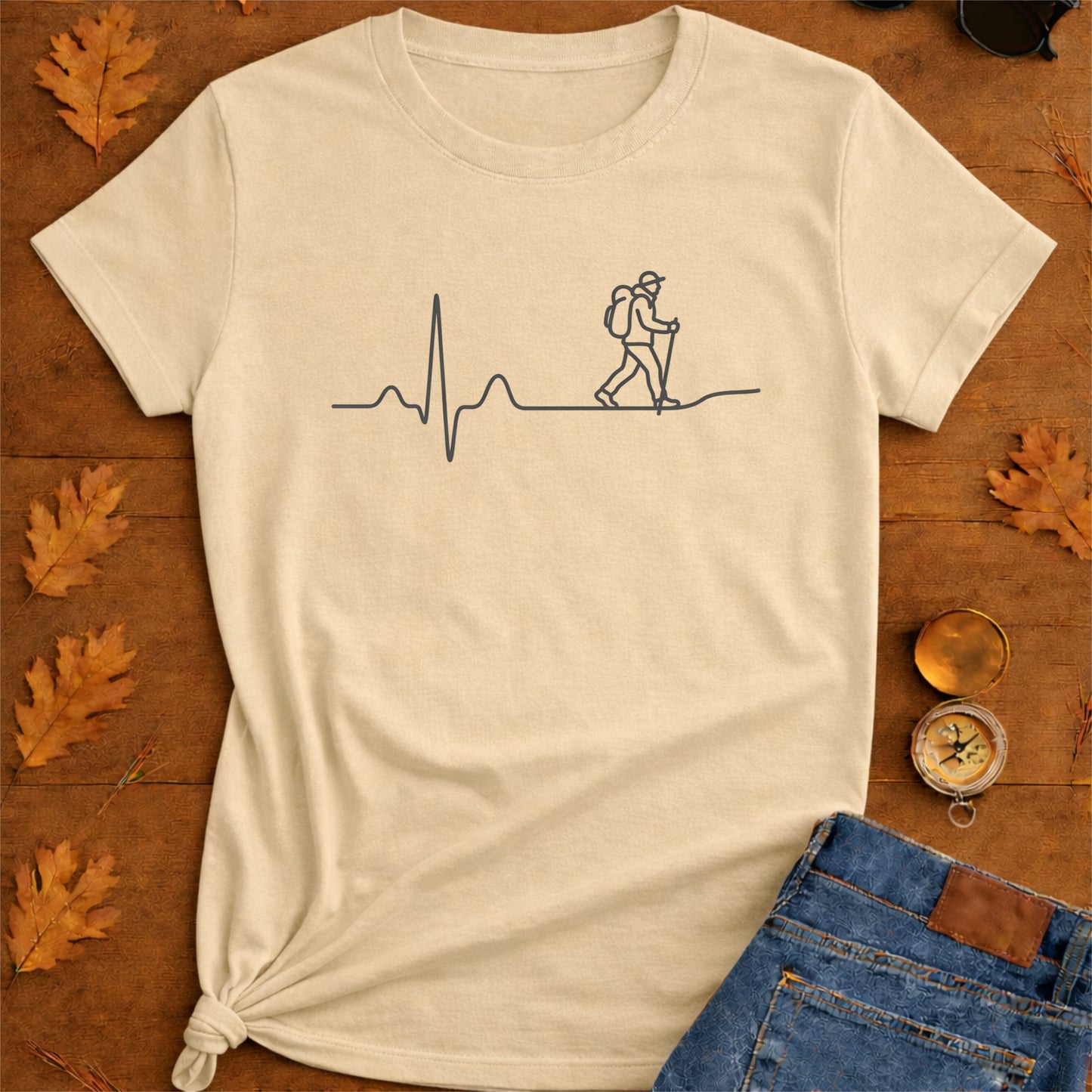 Heartbeat of Adventure Hiking T-Shirt
