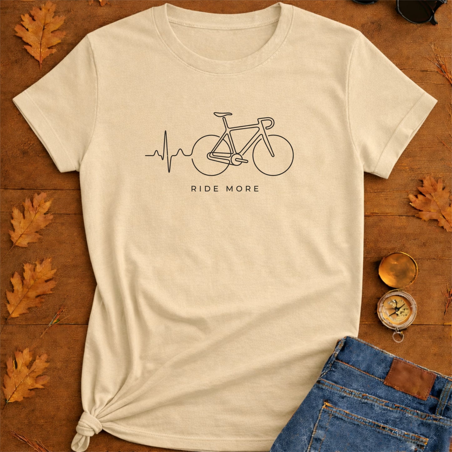 Heartbeat of Adventure Funny Hiking T-Shirt