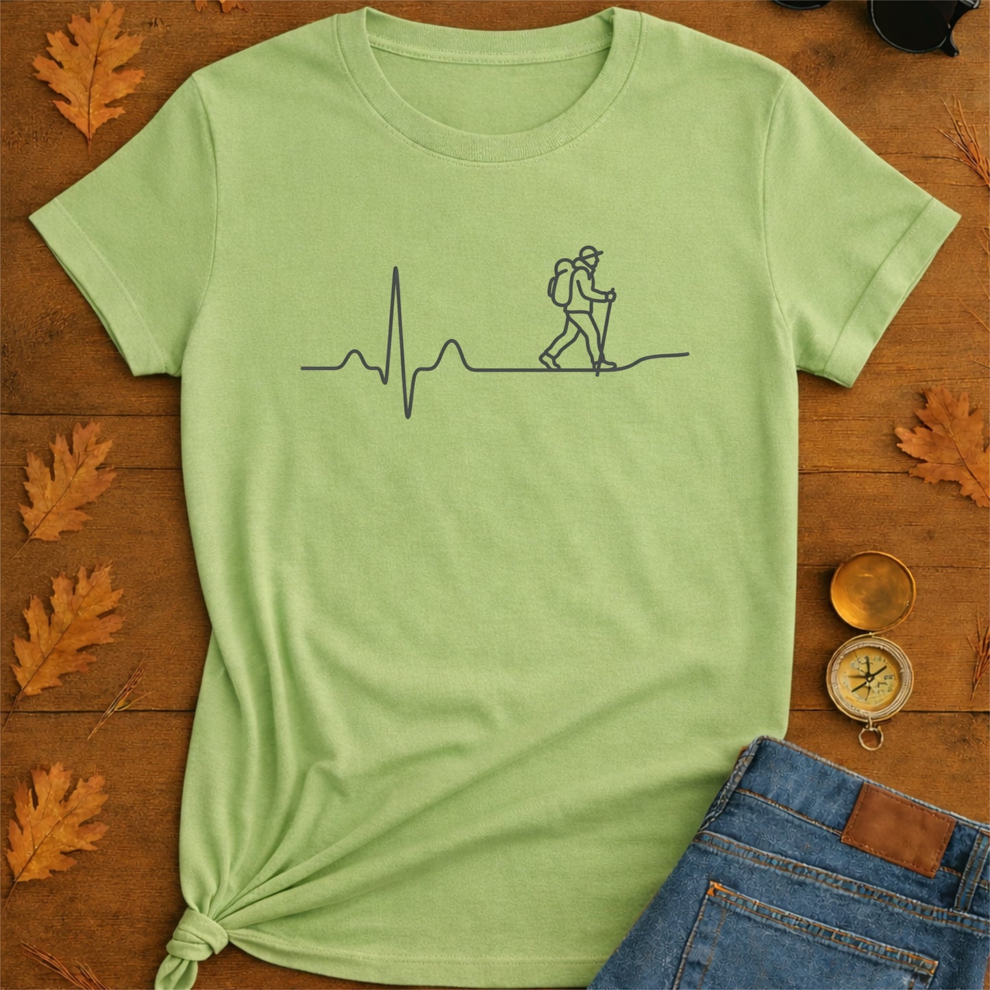 Heartbeat of Adventure Hiking T-Shirt