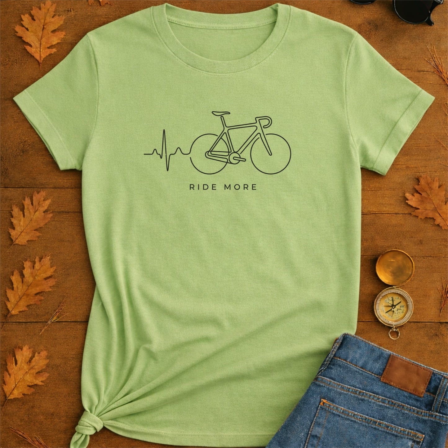Heartbeat of Adventure Funny Hiking T-Shirt