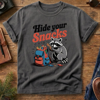 Hide Your Snacks Raccoon Tee