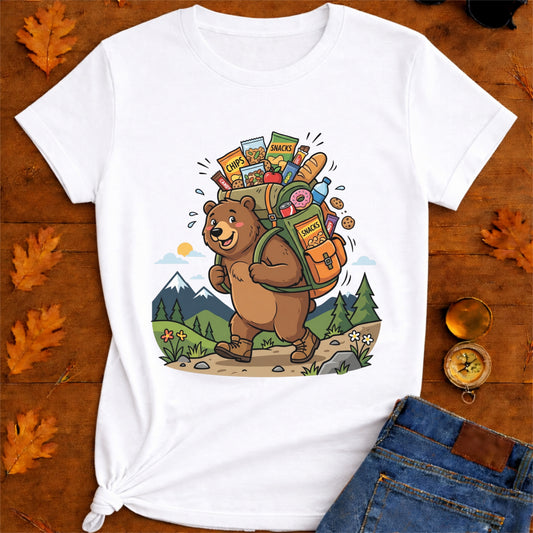 Hiking Bear Thumbs-Up T-Shirt