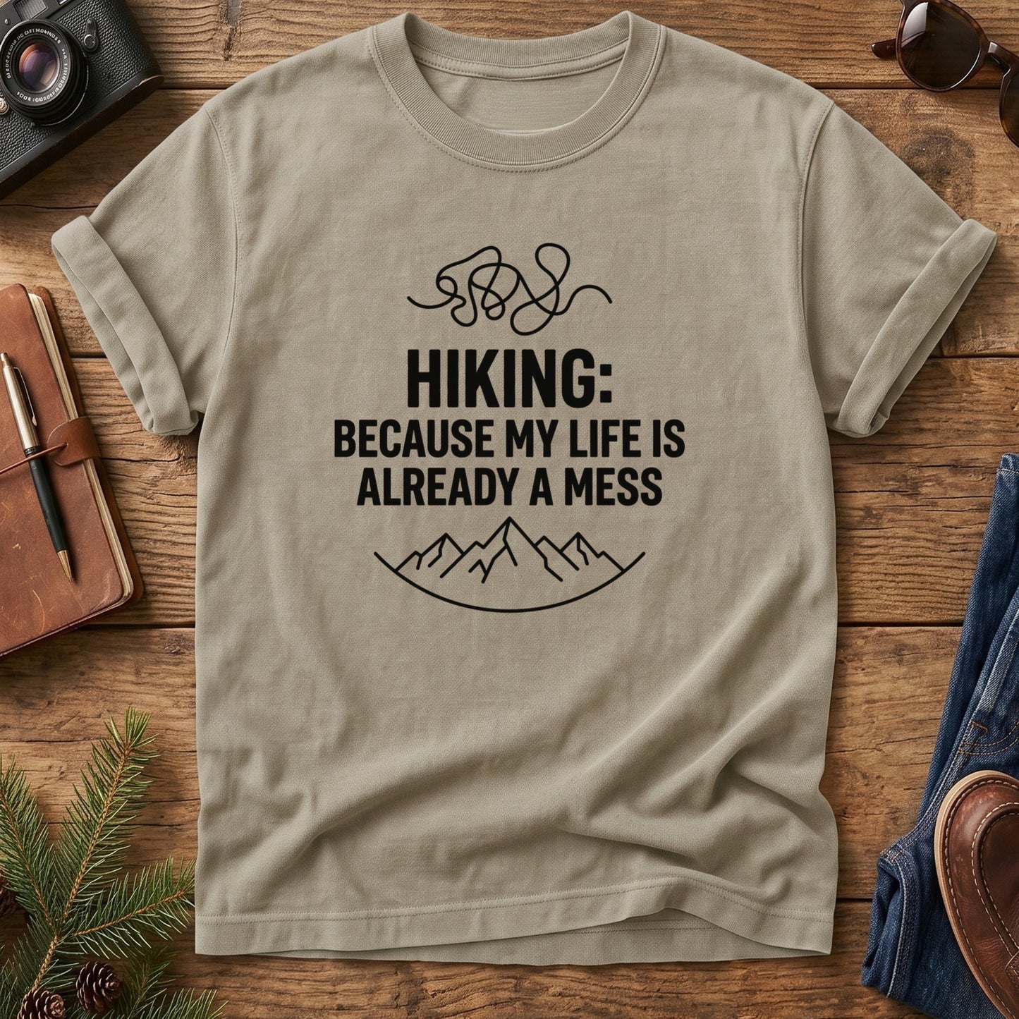 Hiking Life Mess Tee