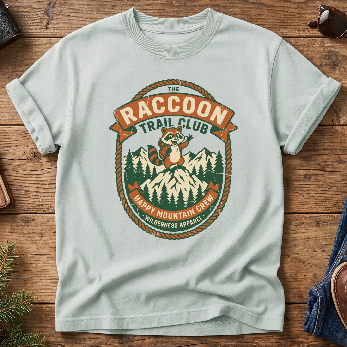 Hiking Raccoon Tee