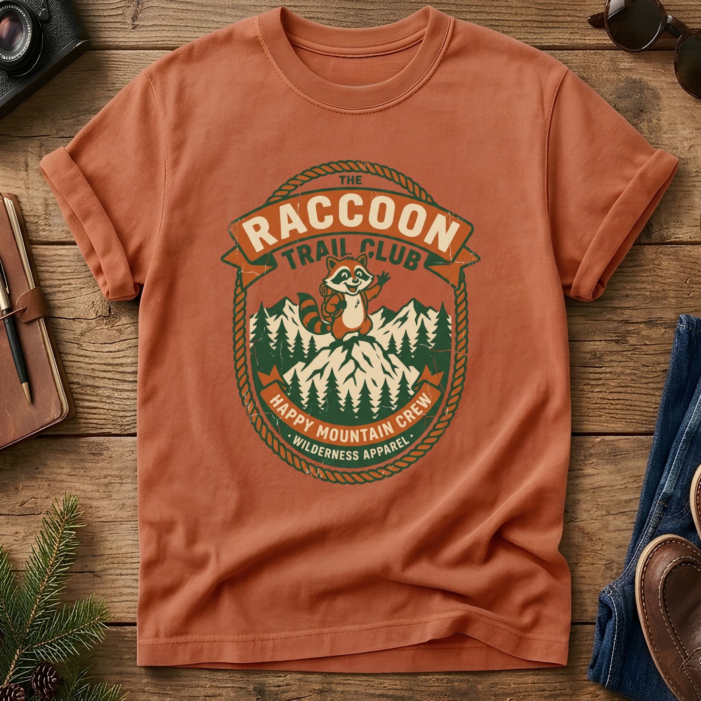 Hiking Raccoon Tee
