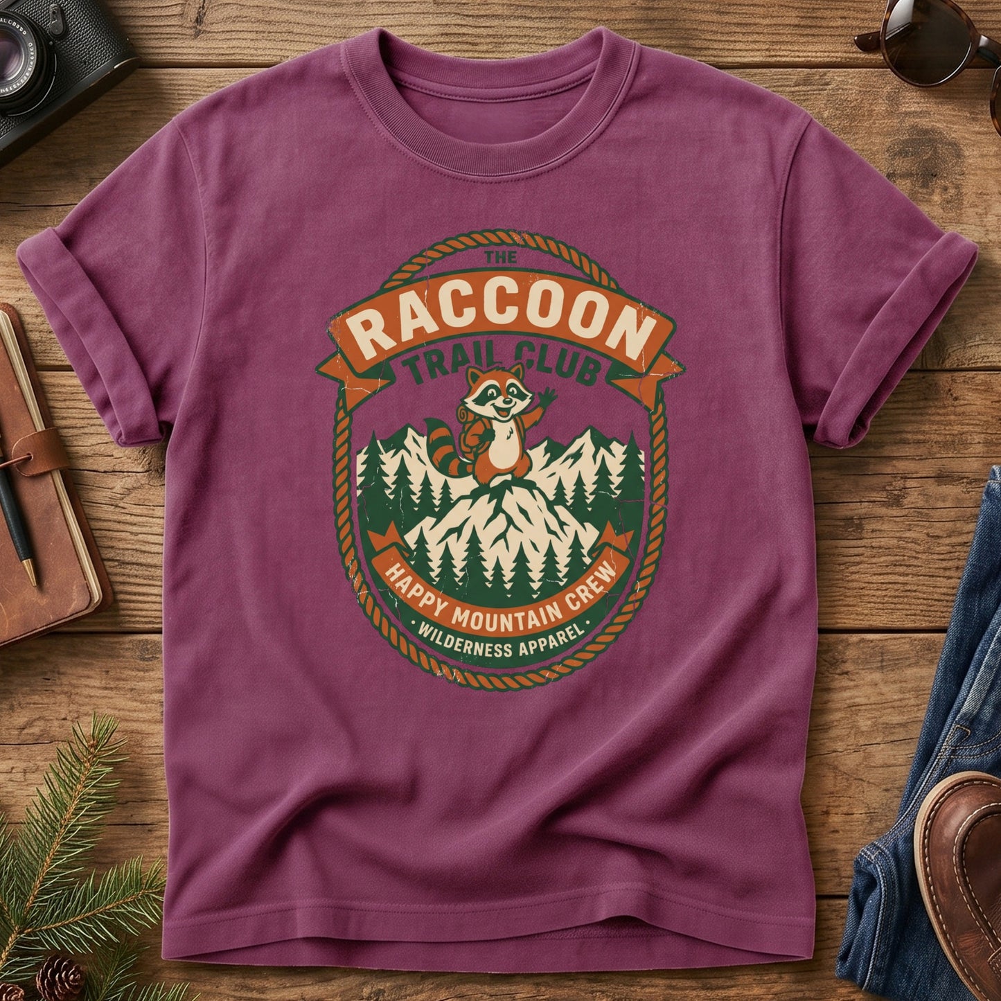 Hiking Raccoon Tee