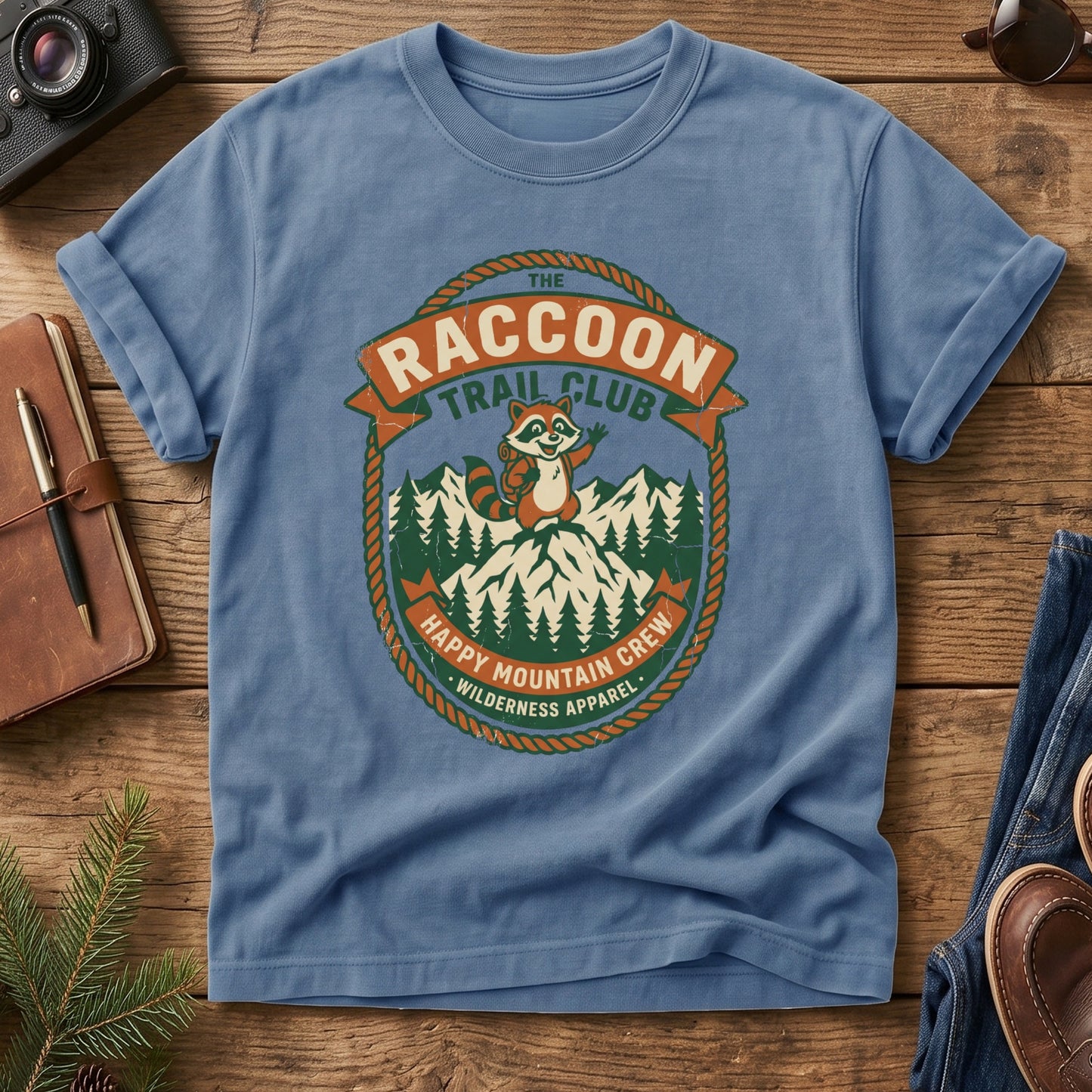 Hiking Raccoon Tee