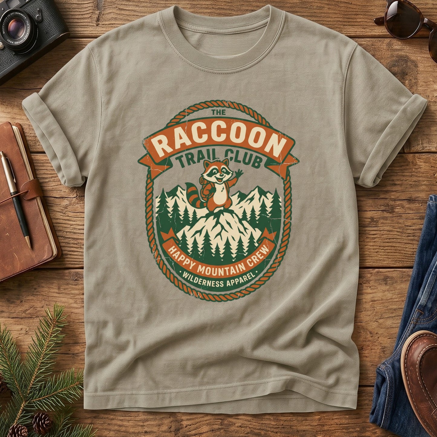 Hiking Raccoon Tee