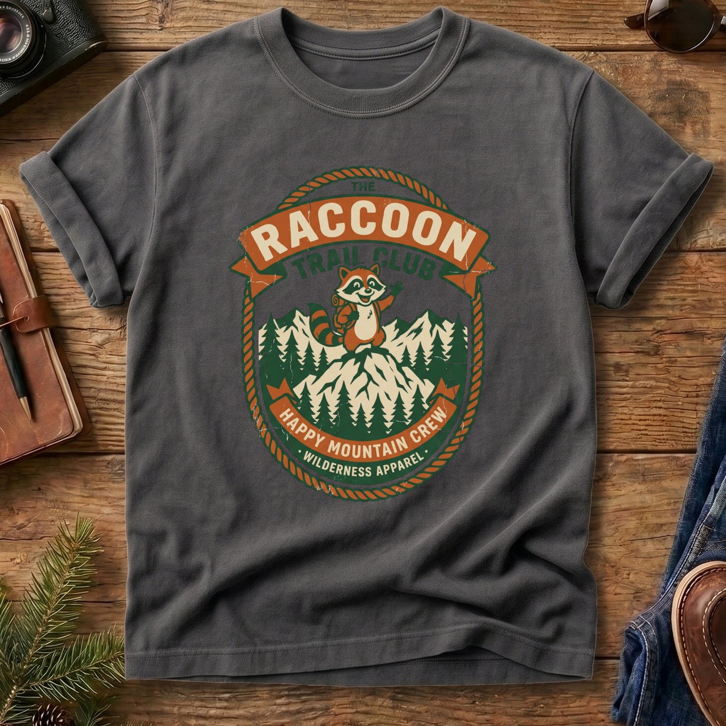 Hiking Raccoon Tee