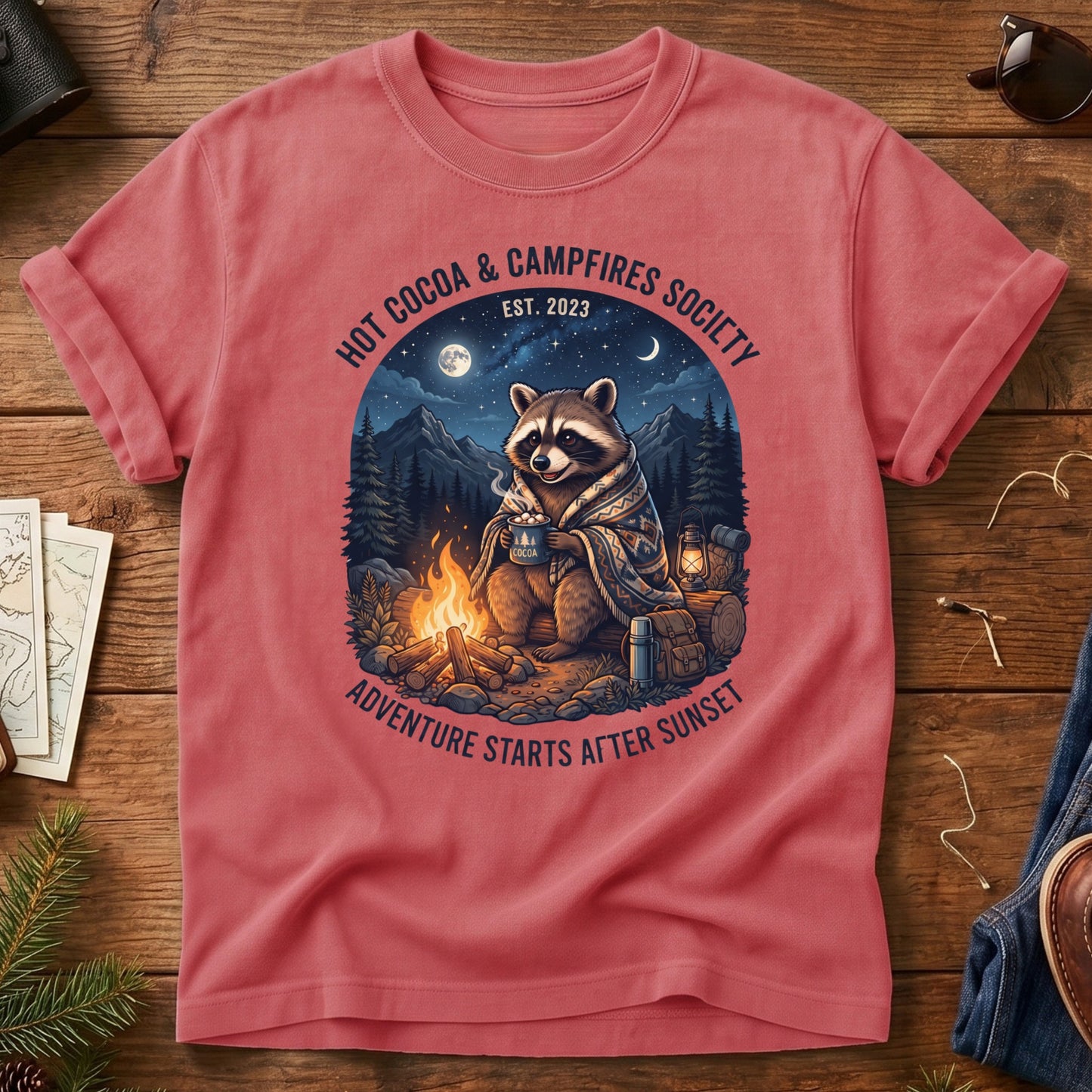 Hot Cocoa & Campfires Tee