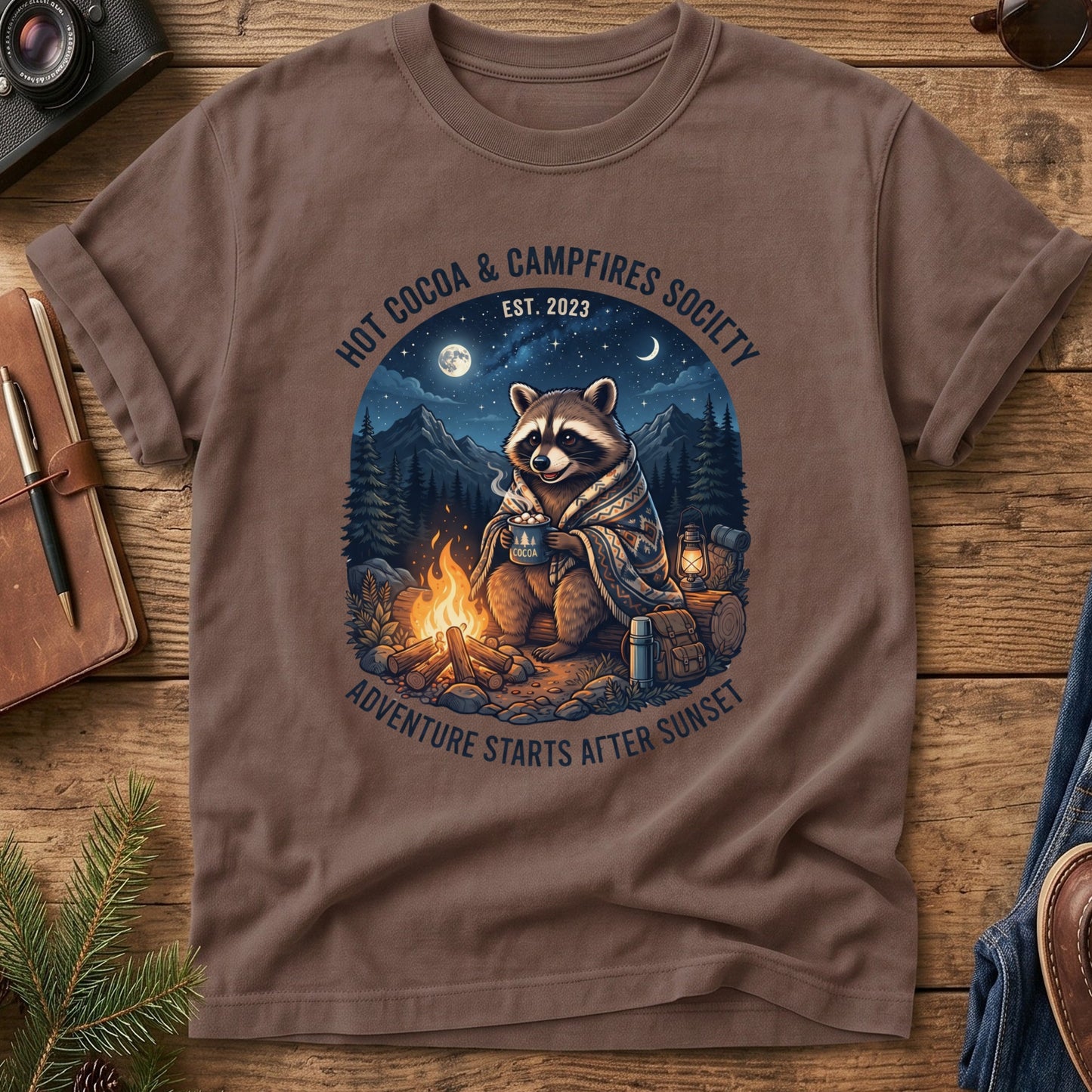 Hot Cocoa & Campfires Tee