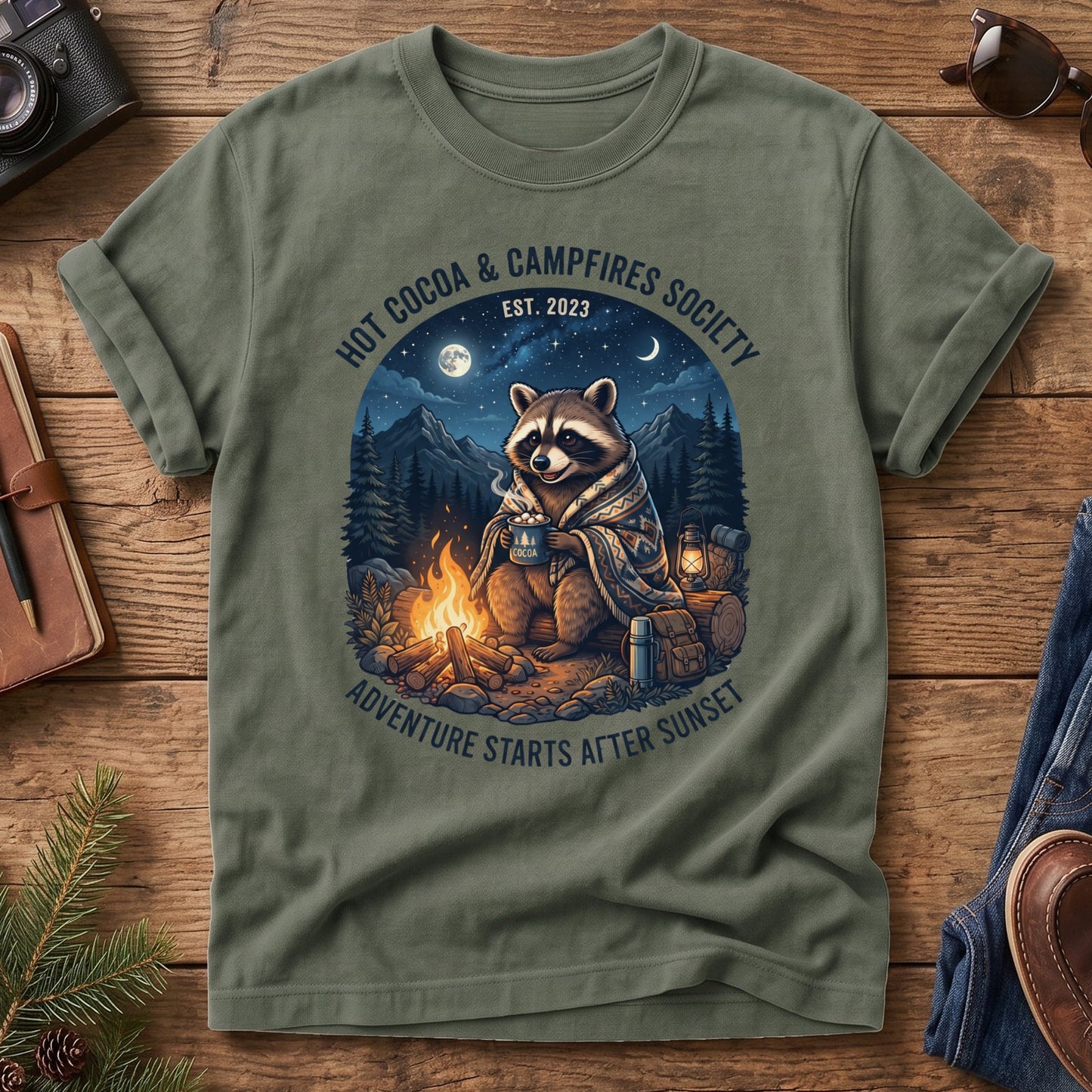Hot Cocoa & Campfires Tee