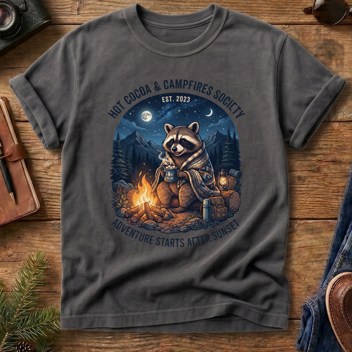 Hot Cocoa & Campfires Tee