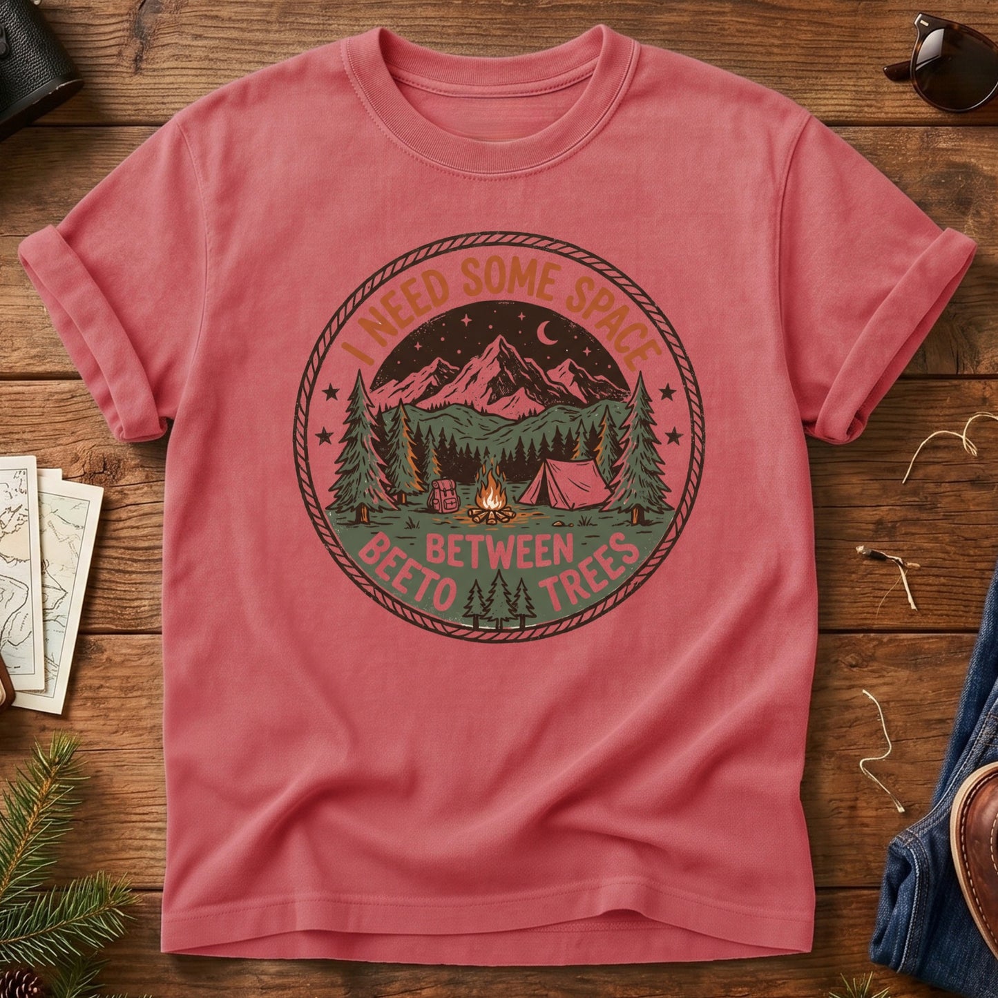 I Need Some Space Tee – I Need Some Space graphic on Watermelon Softstyle t-shirt