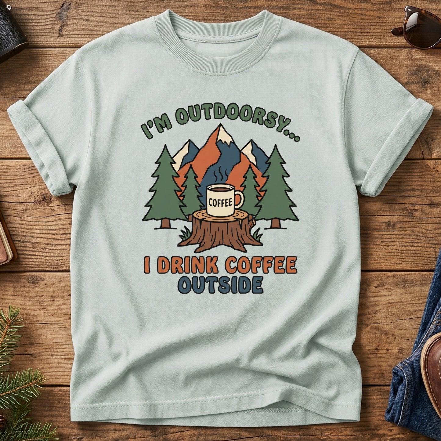 I'd Rather Be Outside Camping Tee
