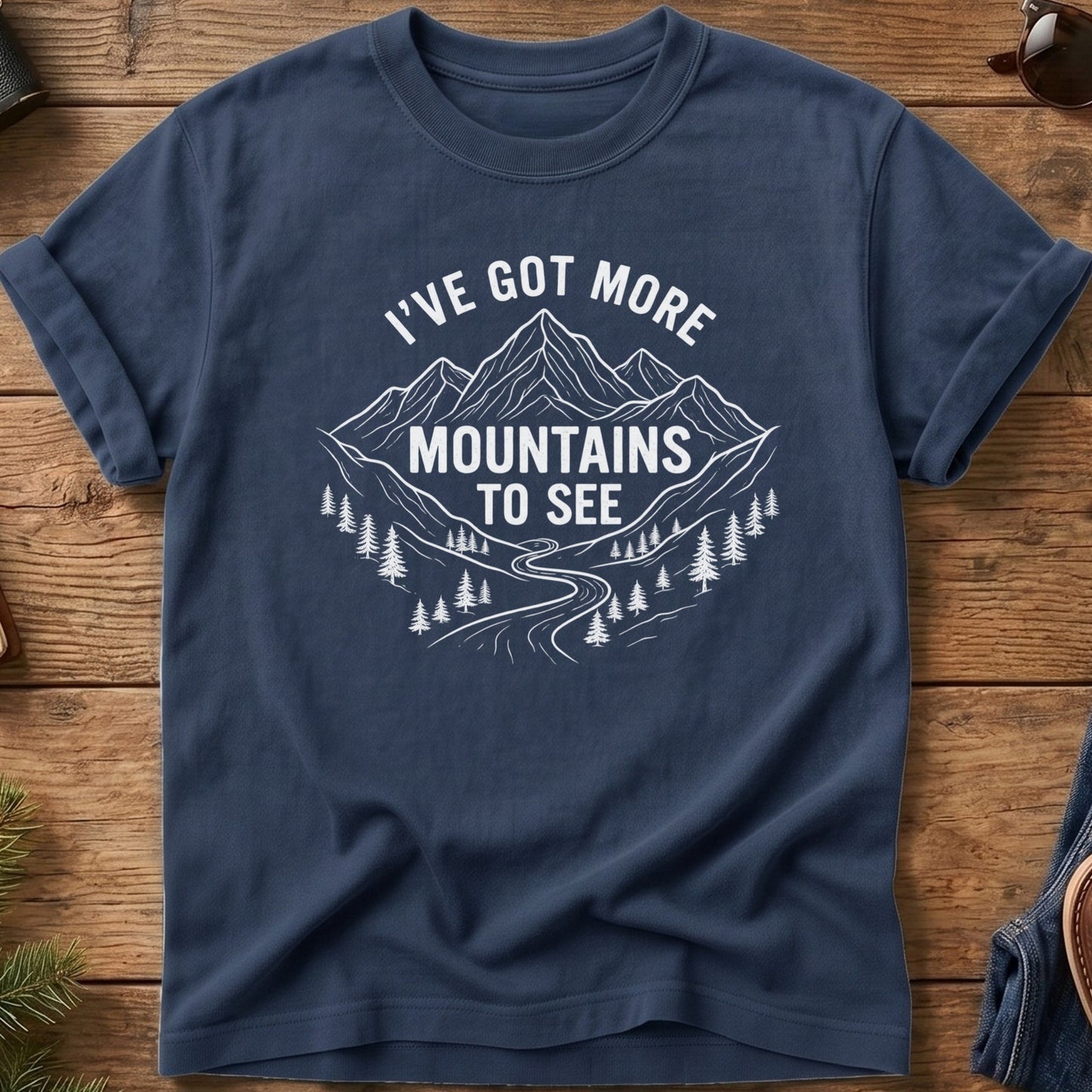 I've Got More Mountains to See Tee — Wilderness Apparel garment-dyed Comfort Colors tee, photo 2 of 8