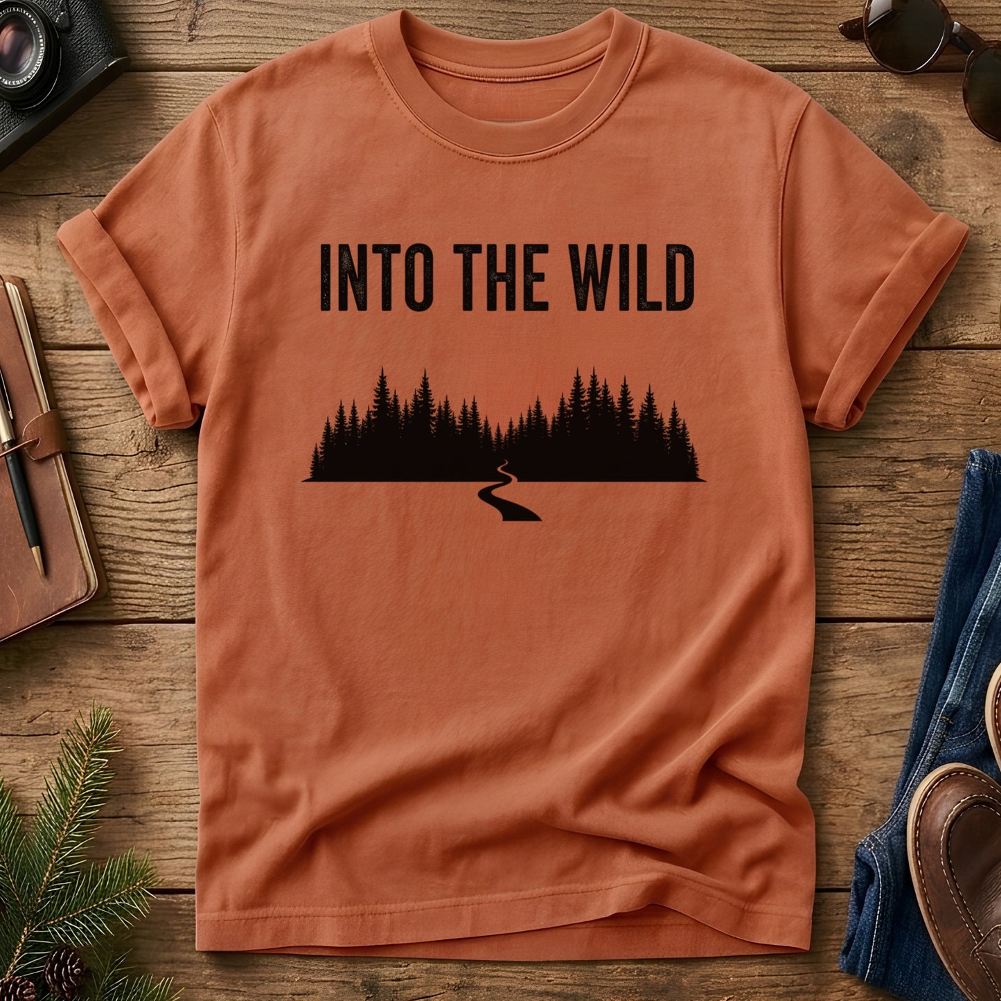 Into the Wild Forest Silhouette Tee