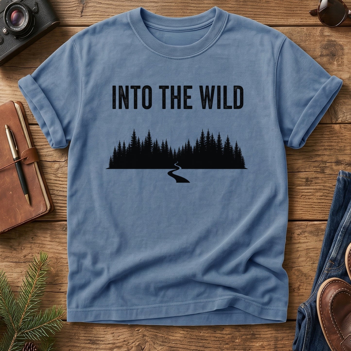 Into the Wild Forest Silhouette Tee