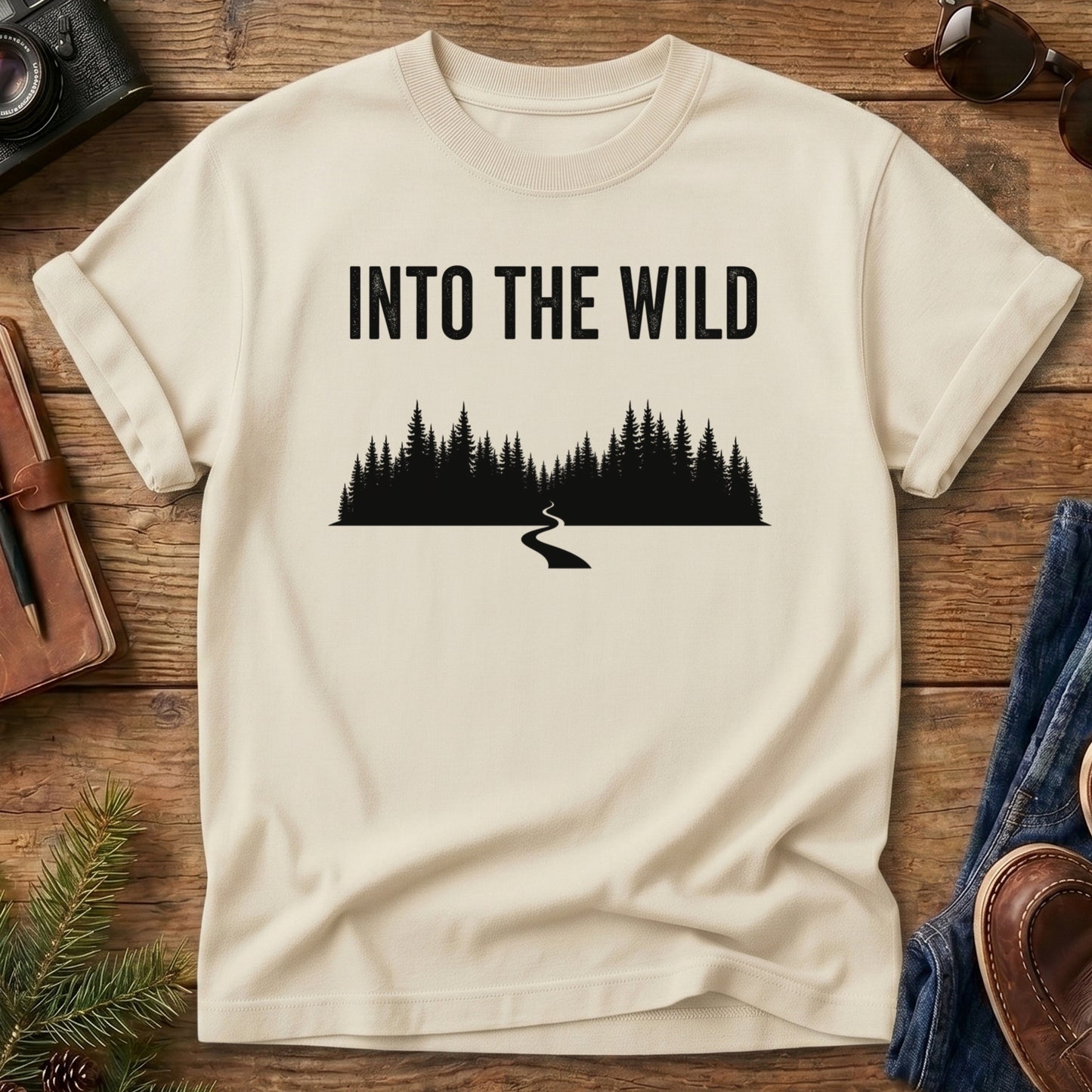 Into the Wild Forest Silhouette Tee