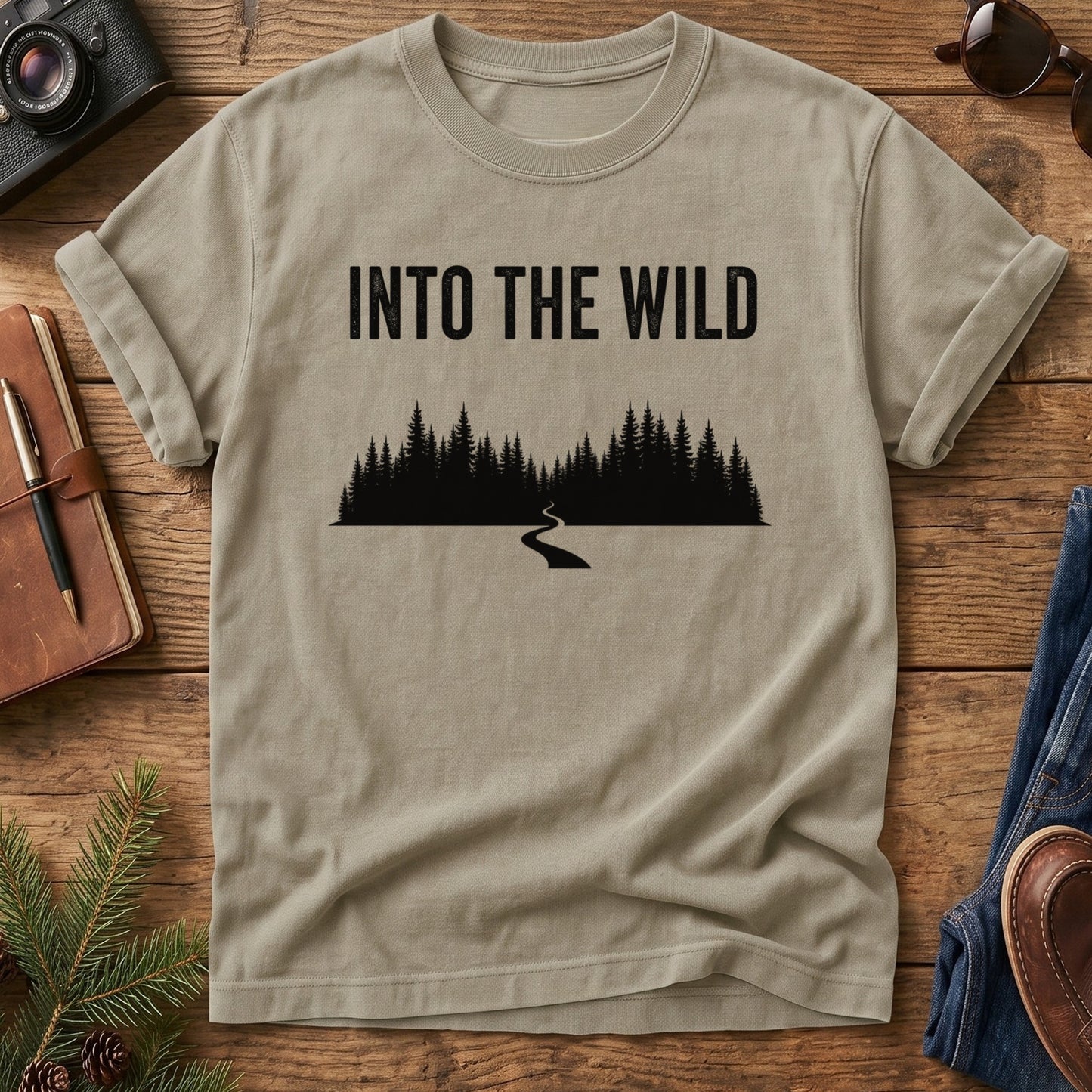 Into the Wild Forest Silhouette Tee