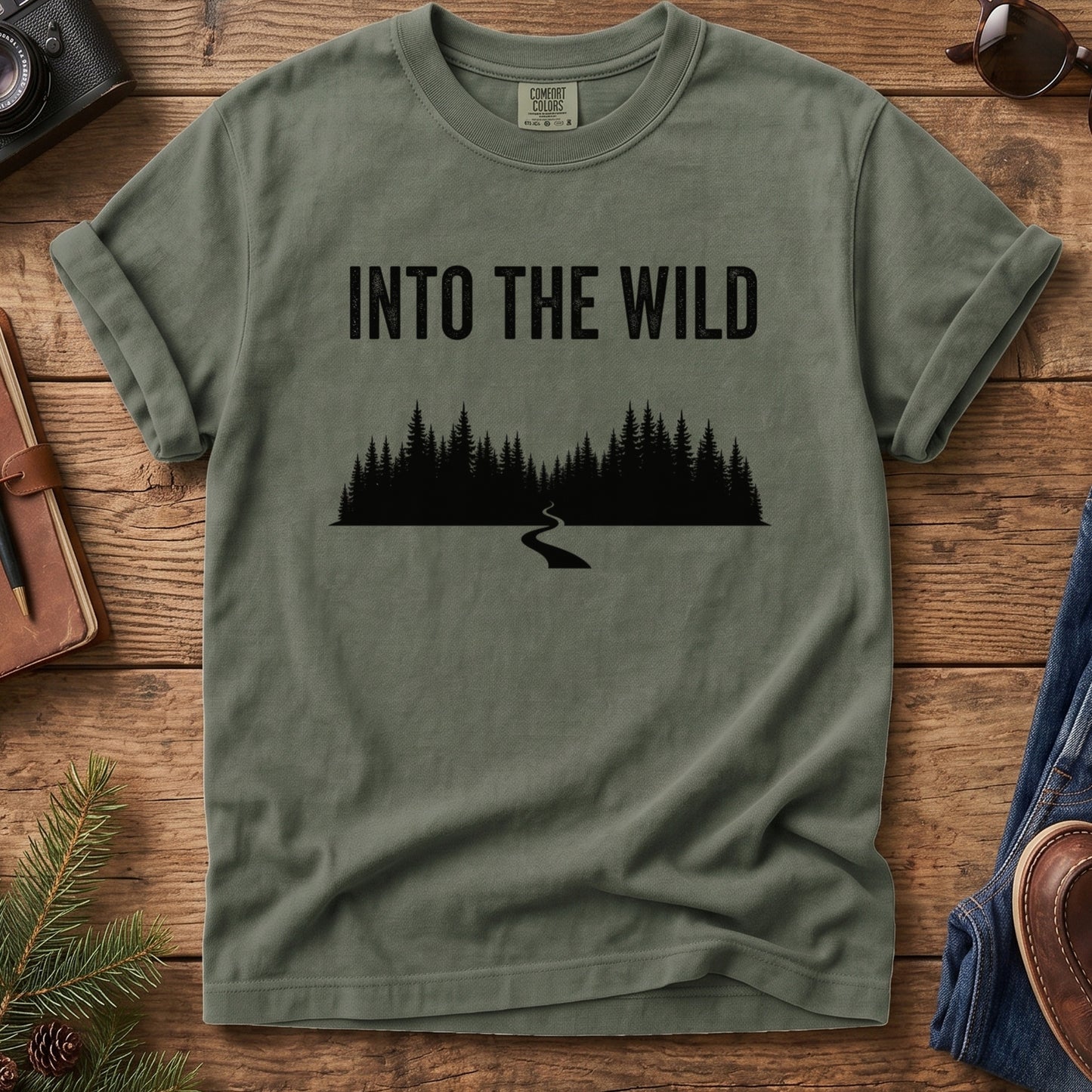 Into the Wild Forest Silhouette Tee