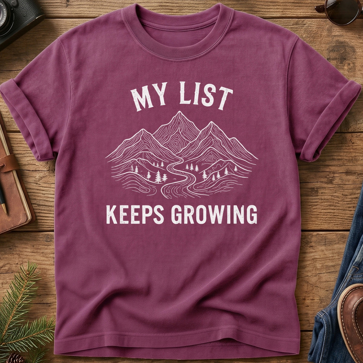 Keep Growing Tee – graphic tee design close-up