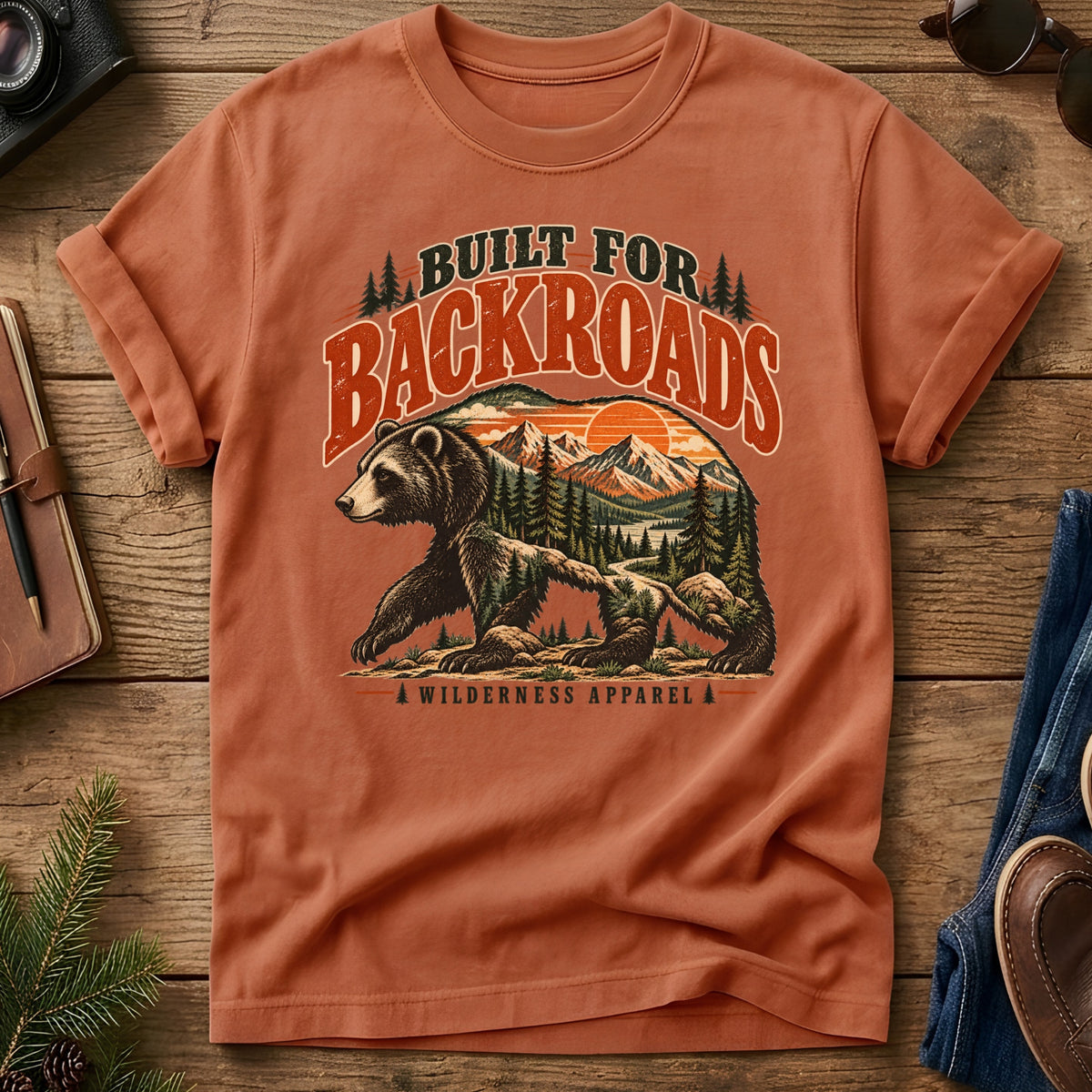 Built for Backroads Bear Tee